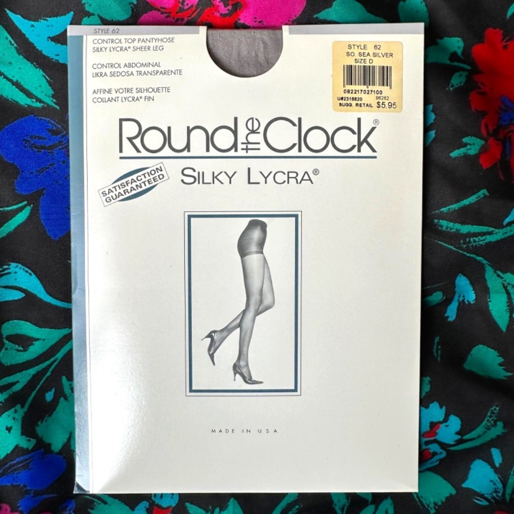 NOS 90s Grey DuPont Ultra Sheer Nylons Stockings